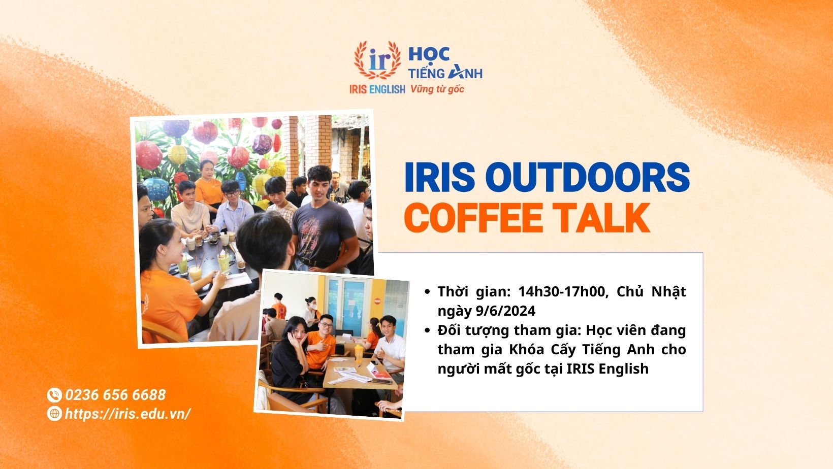 iris english chuong trinh ngoai khoa thang 6 coffee talk