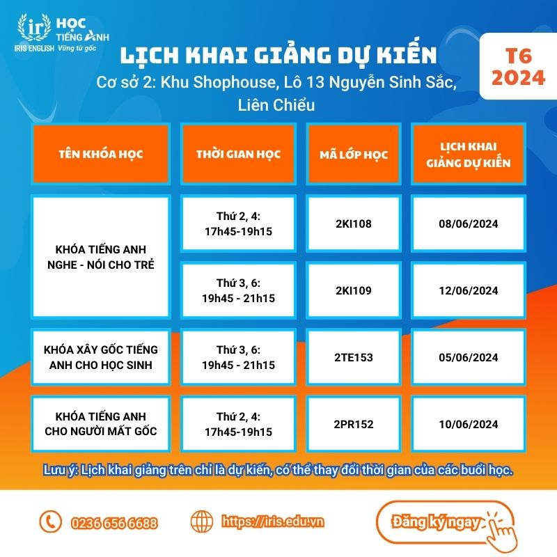 IRIS English – Lịch khai giảng dự kiến tháng 06-2024 2 iris english lich khai giang du kien thang 06 2024 2