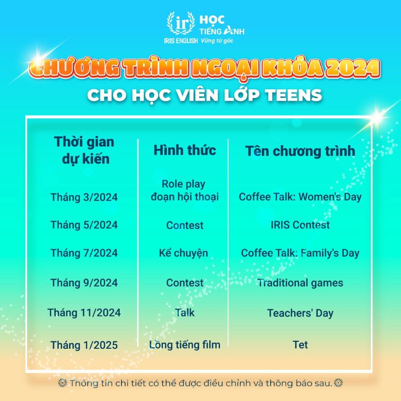 IRIS Junior - Dự kiến Chương trình ngoại khóa Kids - Teens năm 2024 2 iris junior du kien chuong trinh ngoai khoa kids teens nam 2024 2