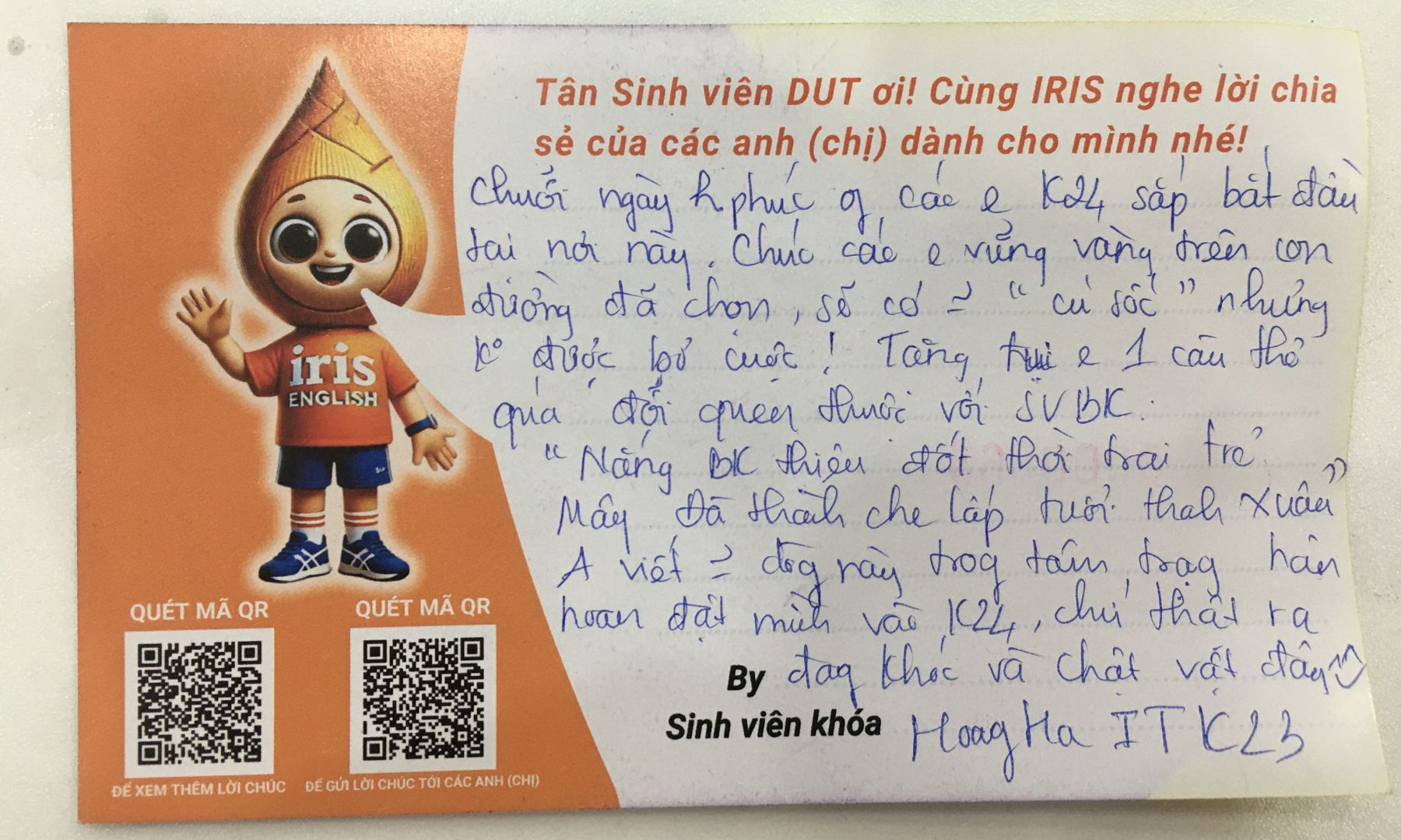 999+ Lời Chúc Các Anh (chị) Dành Cho Tân Sinh Viên Đà Nẵng 2024
