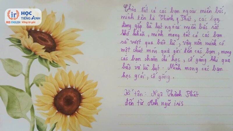 IRIS English: Tổng kết Workshop Trung Thu yêu thương 2024 12 Lá thư gửi đến các bạn miền Bắc