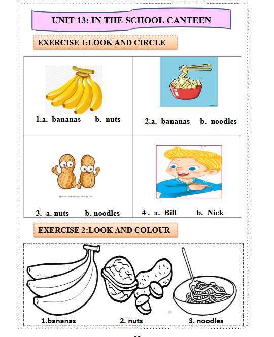 Tài liệu bổ trợ tiếng anh lớp 1 trên trường full 16 Unit 55 Unit 13