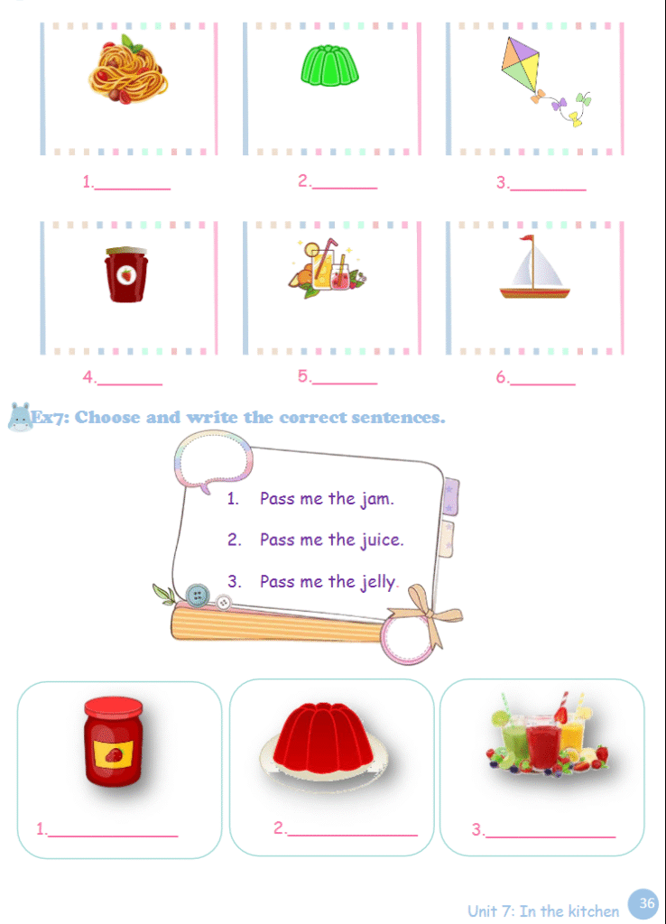 Tài liệu bổ trợ tiếng Anh lớp 2 trên trường full 16 Unit 36 Unit 7