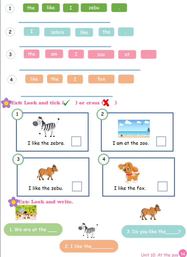 Tài liệu bổ trợ tiếng Anh lớp 2 trên trường full 16 Unit 54 Unit 10