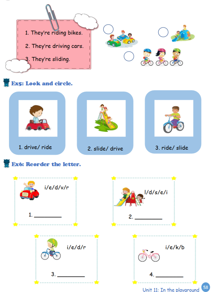 Tài liệu bổ trợ tiếng Anh lớp 2 trên trường full 16 Unit 58 Unit 11