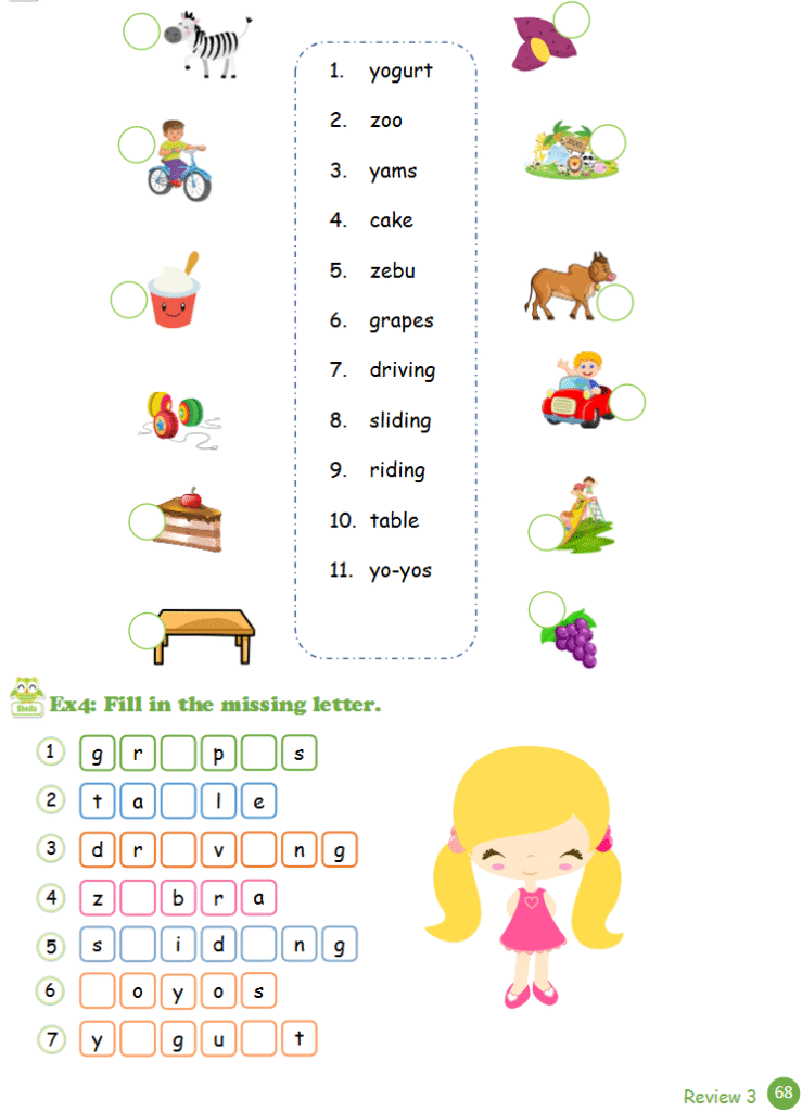 Tài liệu bổ trợ tiếng Anh lớp 2 trên trường full 16 Unit 68 Review 3