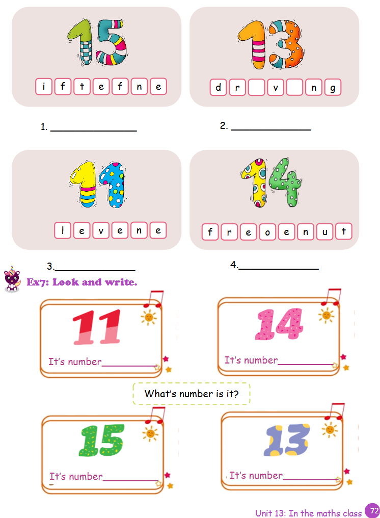 Tài liệu bổ trợ tiếng Anh lớp 2 trên trường full 16 Unit 72 Unit 13