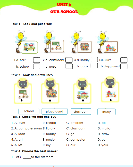Tài liệu bổ trợ tiếng Anh lớp 3 trên trường full 20 Unit 45 Unit 6