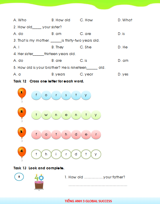Tài liệu bổ trợ tiếng Anh lớp 3 trên trường full 20 Unit 93 Unit 11