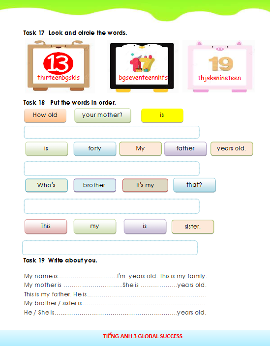 Tài liệu bổ trợ tiếng Anh lớp 3 trên trường full 20 Unit 96 Unit 11