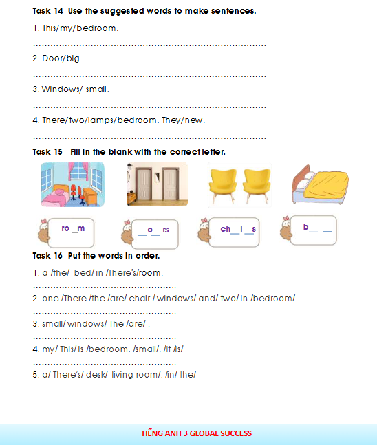 Tài liệu bổ trợ tiếng Anh lớp 3 trên trường full 20 Unit 120 Unit 14