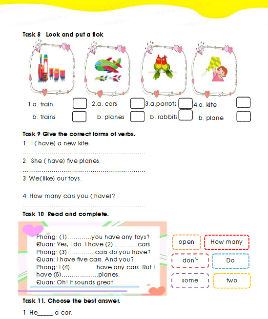 Tài liệu bổ trợ tiếng Anh lớp 3 trên trường full 20 Unit 145 Unit 17