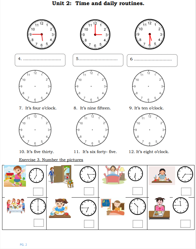 Tài liệu bổ trợ tiếng anh lớp 4 trên trường full 10 Unit 15 Unit 2