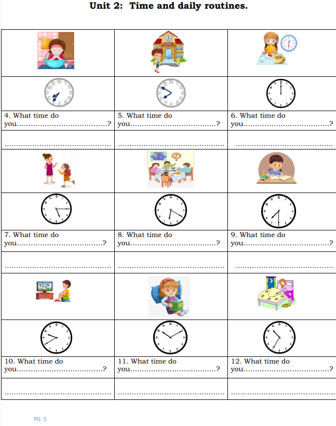 Tài liệu bổ trợ tiếng anh lớp 4 trên trường full 10 Unit 18 Unit 2