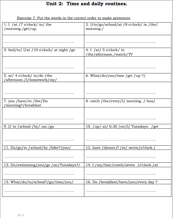 Tài liệu bổ trợ tiếng anh lớp 4 trên trường full 10 Unit 19 Unit 2