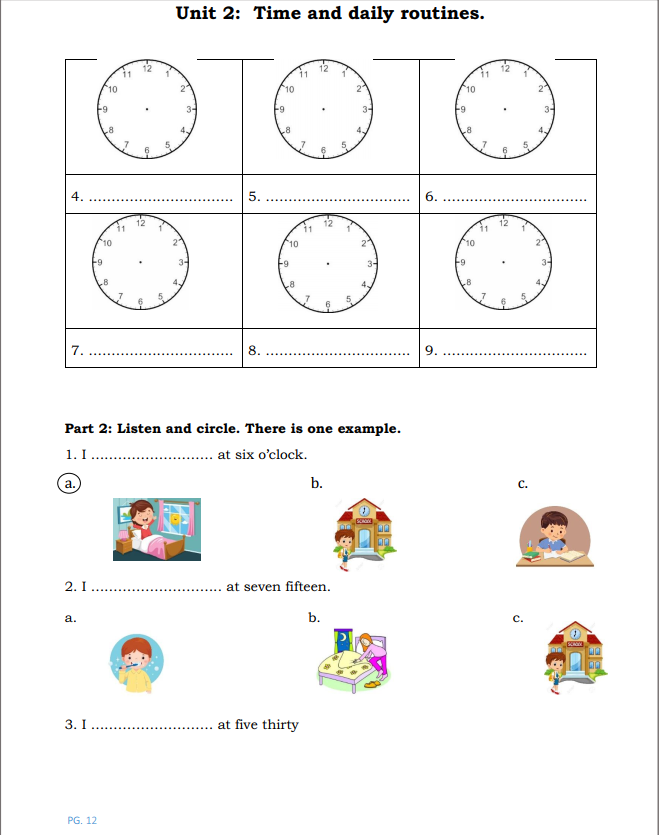 Tài liệu bổ trợ tiếng anh lớp 4 trên trường full 10 Unit 25 Unit 2