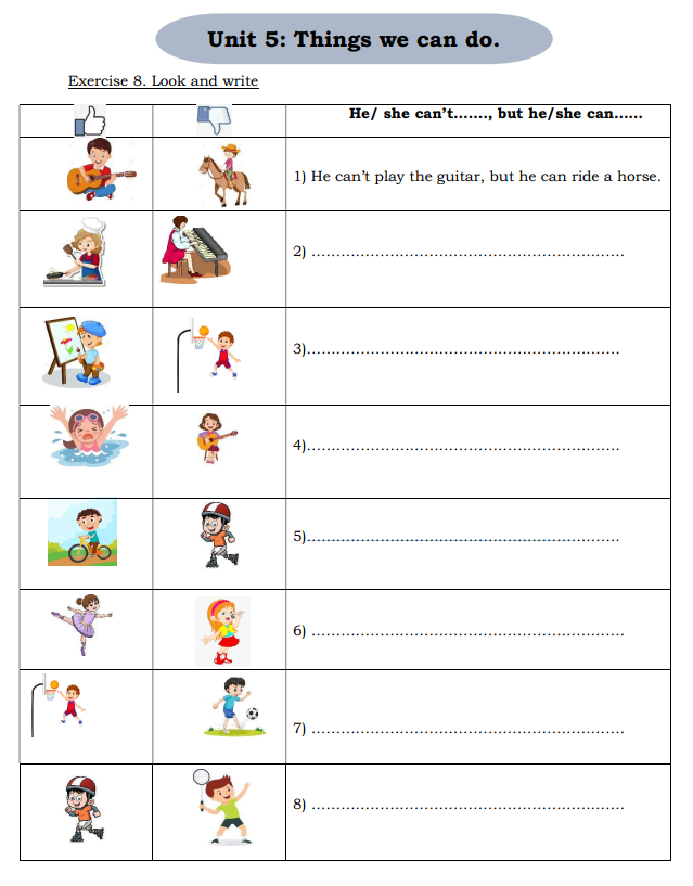 Tài liệu bổ trợ tiếng anh lớp 4 trên trường full 10 Unit 58 Unit 5