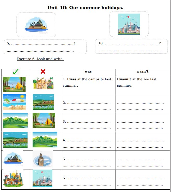 Tài liệu bổ trợ tiếng anh lớp 4 trên trường full 10 Unit 123 Unit 10