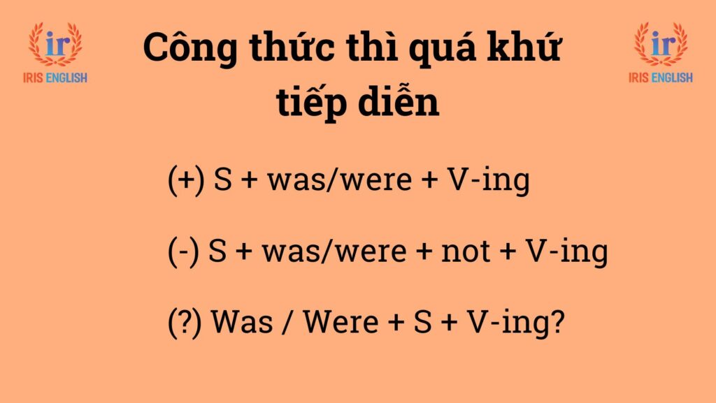 Công thức thì quá khứ tiếp diễn
