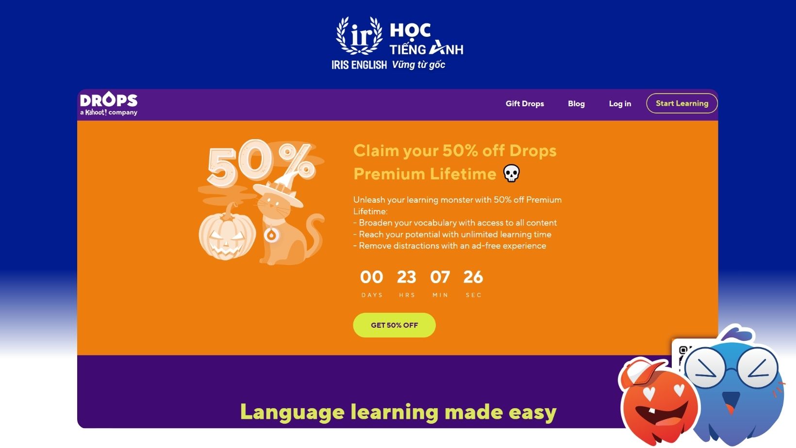 25+ Ứng Dụng Học Tiếng Anh Với AI Giúp Lên Trình Vèo Vèo 15 25-ung-dung-hoc-tieng-anh-voi-ai-drops