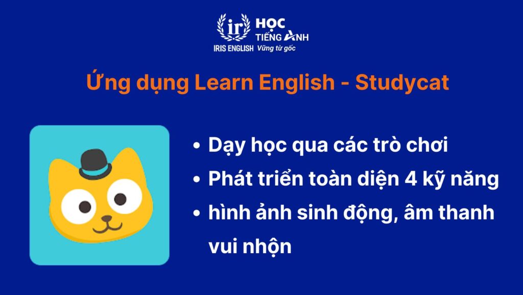 App học tiếng Anh cho bé - Learn Englist - Study Cat