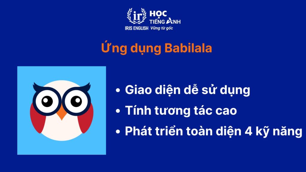App học tiếng Anh cho bé - Babilala