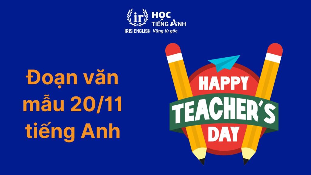 15+ đoạn văn 20/11 tiếng Anh chọn lọc, hay nhất mọi thời đại 8 Đoạn văn 20/11 tiếng Anh số 8