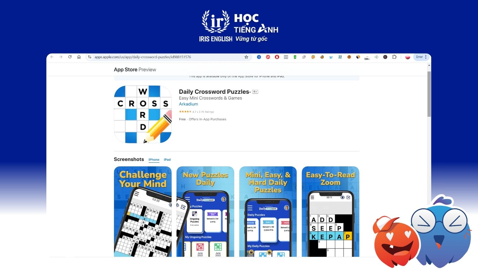 game-hoc-tu-vung-tieng-anh-crossword