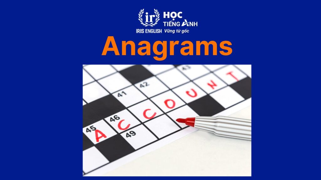Game tiếng Anh lớp 1 - Anagrams
