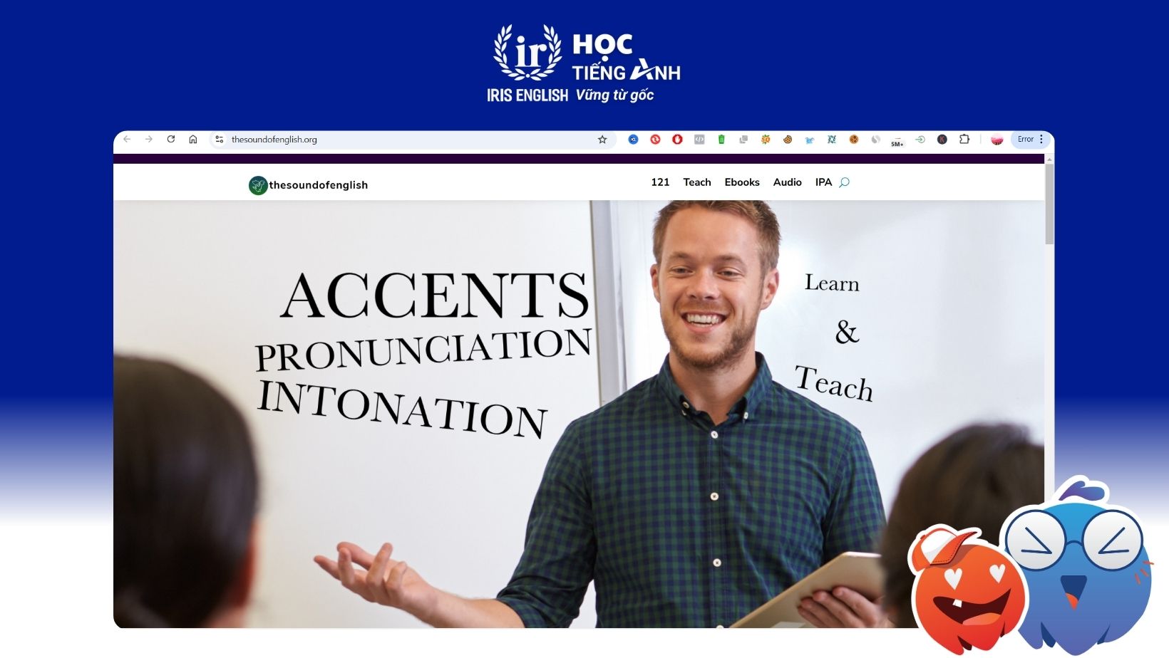 30+ Trang Web Kiểm Tra Phát Âm Tiếng Anh Chuẩn Nhất Hiện Nay 24 trang-web-kiem-tra-ky-nang-phat-am-tieng-anh-The Sound of English