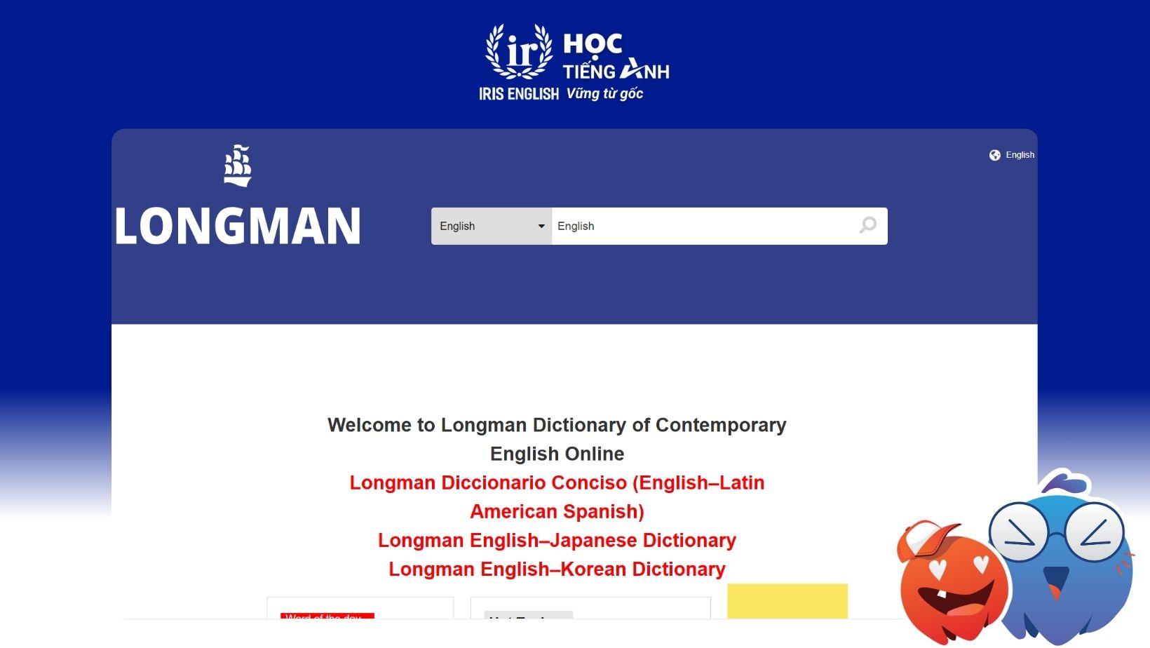 30+ Trang Web Kiểm Tra Phát Âm Tiếng Anh Chuẩn Nhất Hiện Nay 3 trang-web-kiem-tra-phien-am-tieng-anh-Longman Dictionary