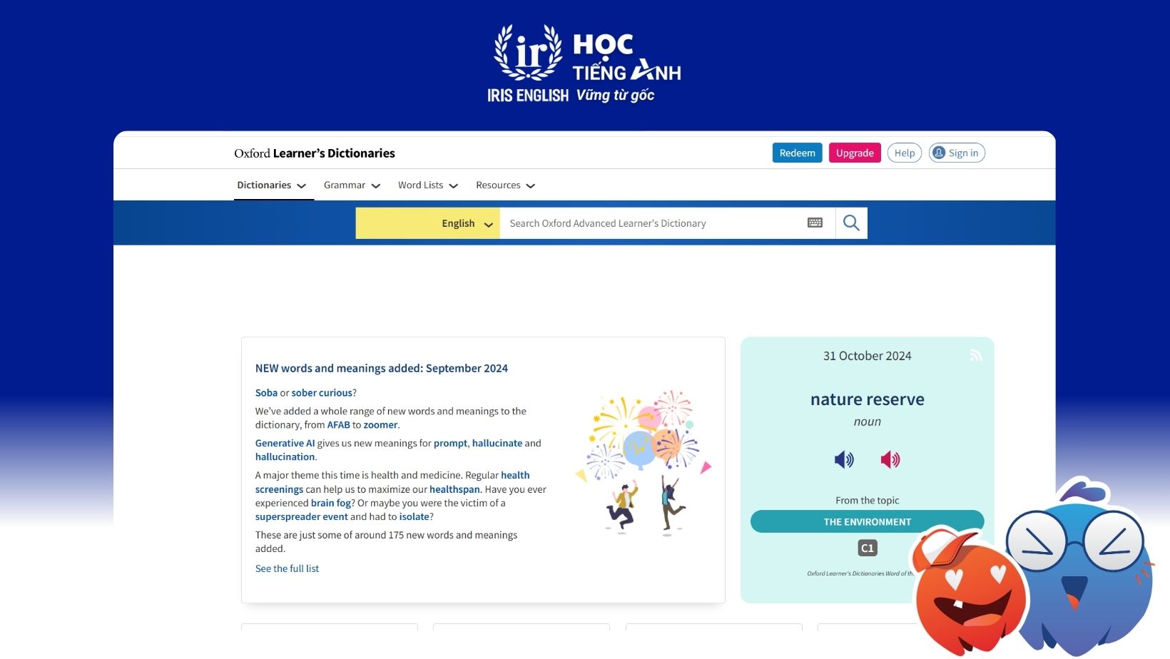 30+ Trang Web Kiểm Tra Phát Âm Tiếng Anh Chuẩn Nhất Hiện Nay 2 trang-web-kiem-tra-phien-am-tieng-anh-Oxford Dictionaries