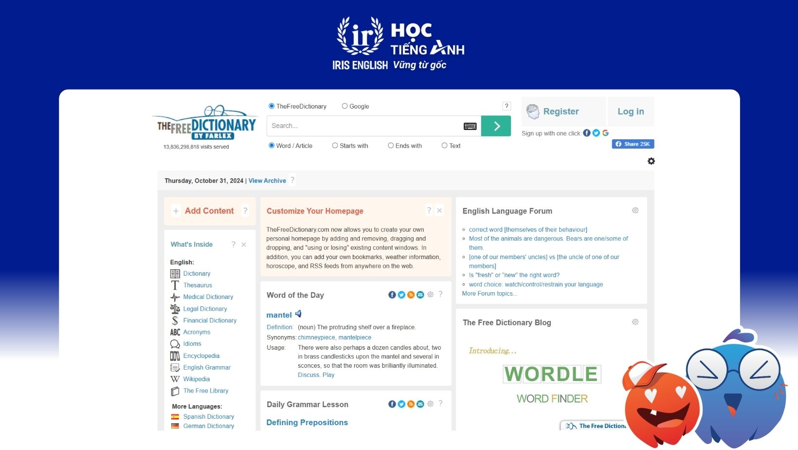 30+ Trang Web Kiểm Tra Phát Âm Tiếng Anh Chuẩn Nhất Hiện Nay 5 trang-web-kiem-tra-phien-am-tieng-anh-The Free Dictionary