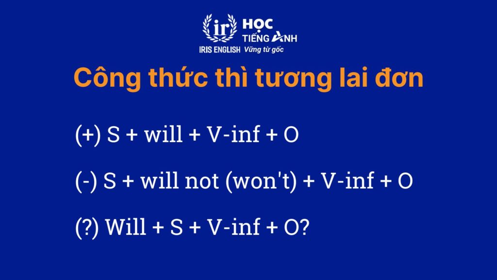Công thức thì tương lai đơn