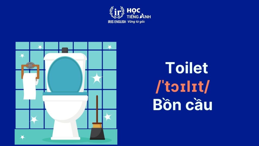 Từ vựng tiếng Anh về phòng tắm: Thiết bị vệ sinh