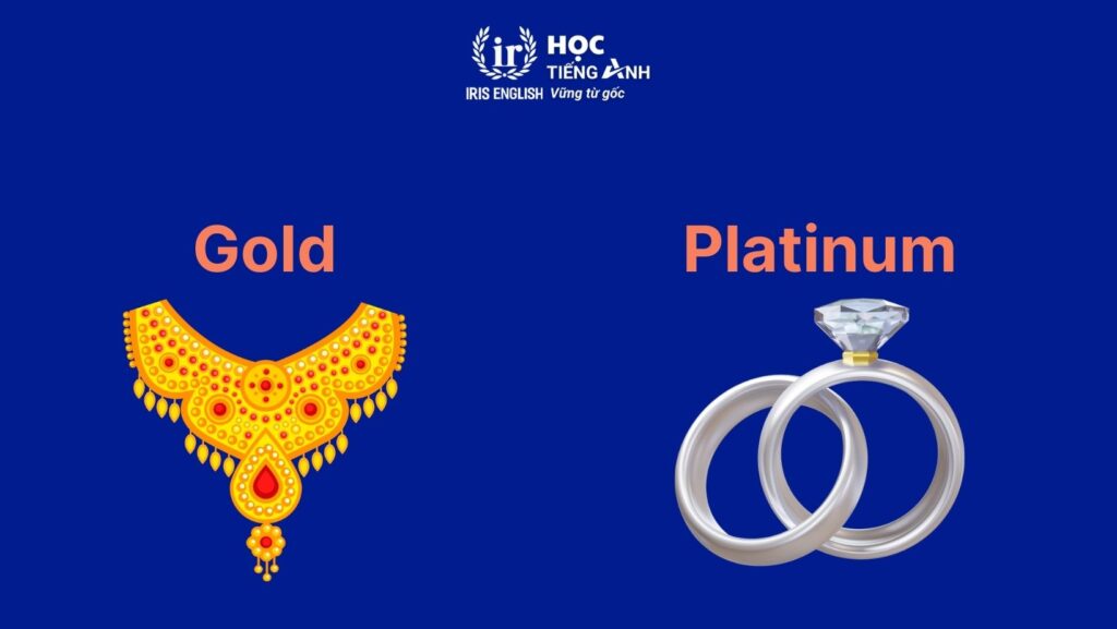 Từ vựng về trang sức: Chất liệu trang sức