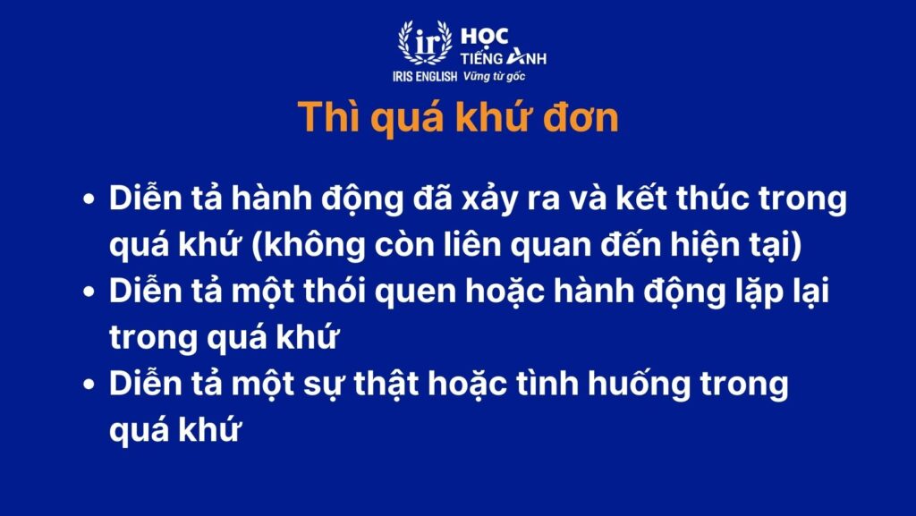 Thì quá khứ đơn