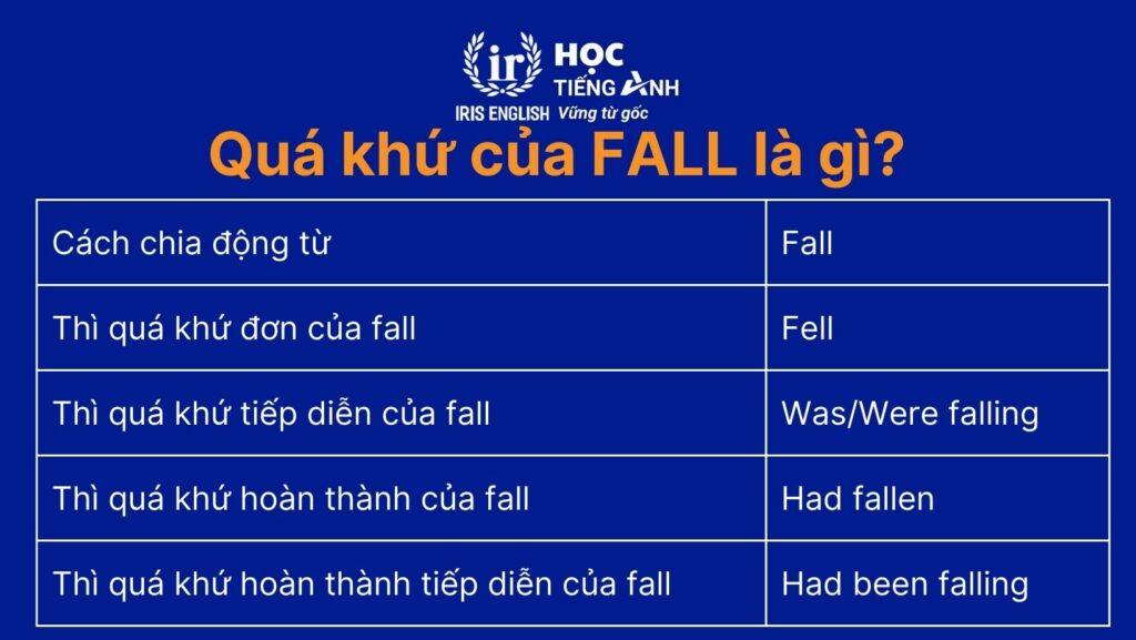 Quá khứ của fall là gì?