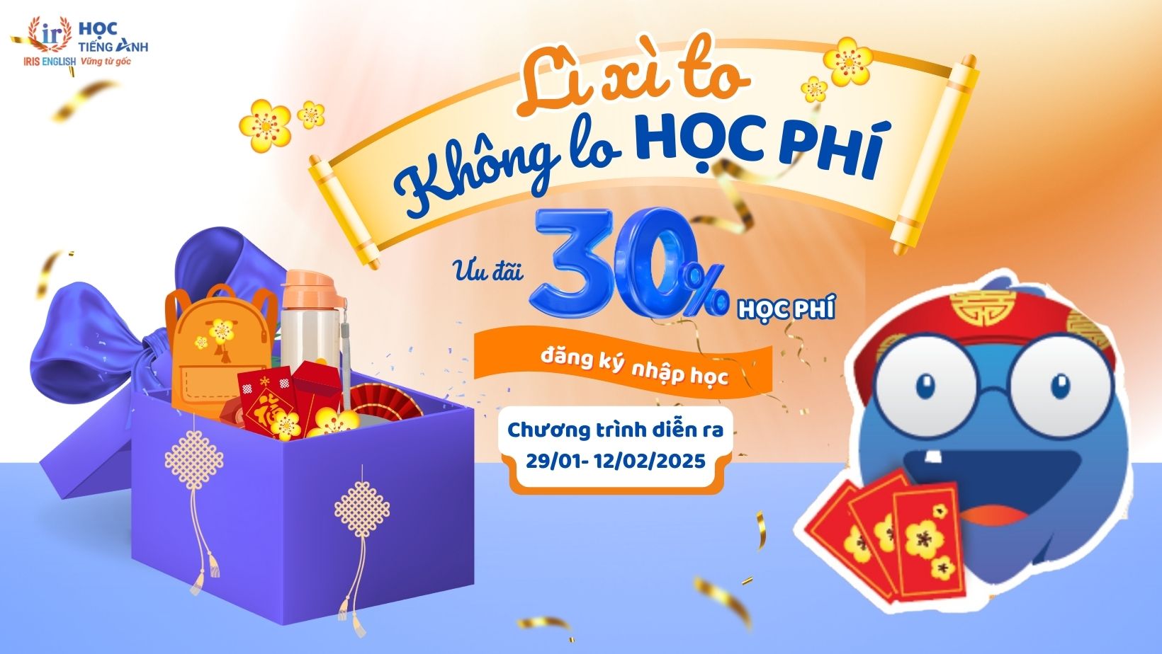 LÌ XÌ ĐẦU NĂM 2025 – HỌC TIẾNG ANH SIÊU ƯU ĐÃI CÙNG IRIS ENGLISH 1 chuong-trinh-uu-dai-tet-2025