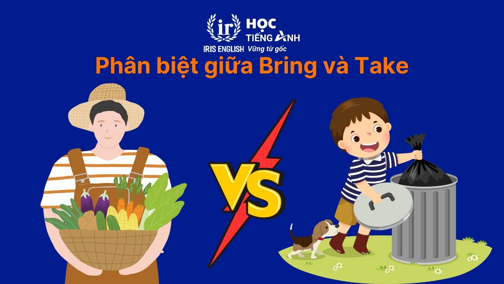Phân biệt giữa Bring và Take