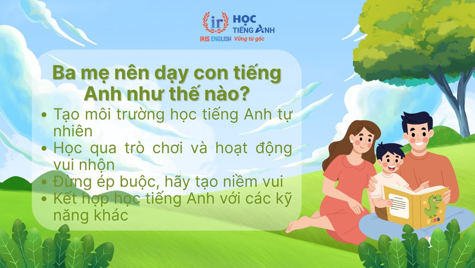 Ba mẹ nên dạy con tiếng Anh như thế nào?