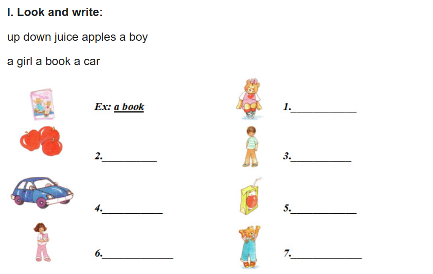 12+ đề thi tiếng Anh học kì 2 lớp 1 có đáp án (PDF tải xuống) 13 Đề thi tiếng Anh học kì 2 lớp 1