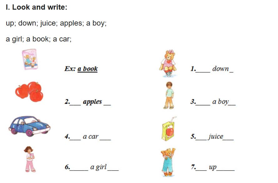 12+ đề thi tiếng Anh học kì 2 lớp 1 có đáp án (PDF tải xuống) 15 Đề thi tiếng Anh học kì 2 lớp 1