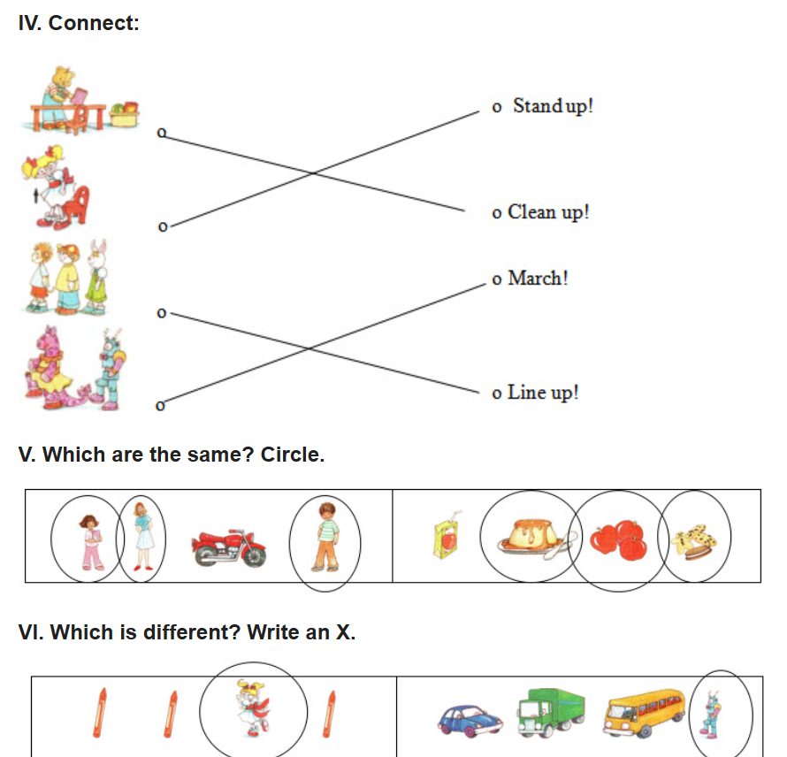 12+ đề thi tiếng Anh học kì 2 lớp 1 có đáp án (PDF tải xuống) 17 Đề thi tiếng Anh học kì 2 lớp 1
