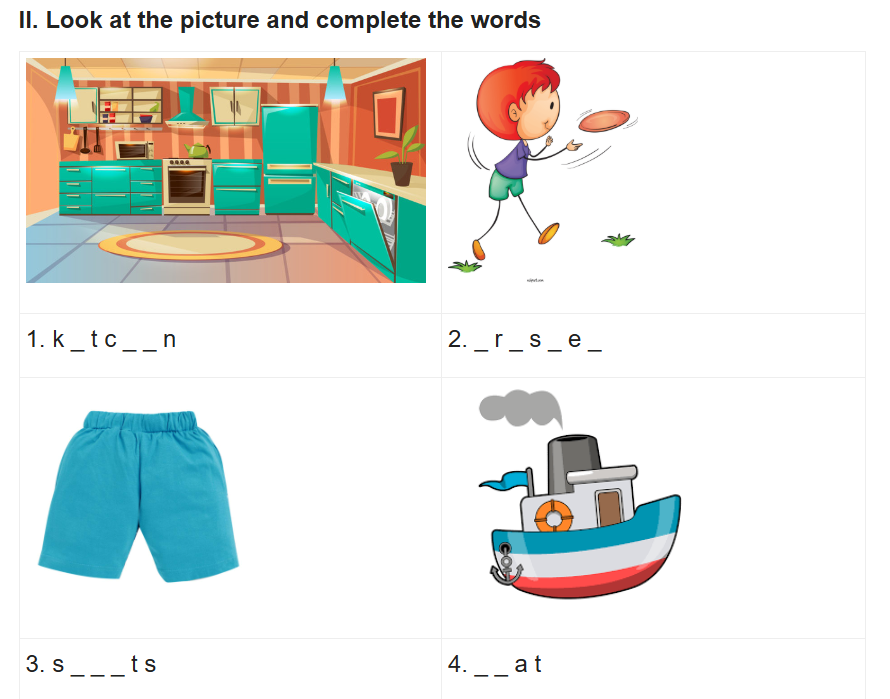 10+ đề thi tiếng Anh học kì 2 lớp 2 có đáp án (PDF tải xuống) 9 Đề thi tiếng Anh học kì 2 lớp 2