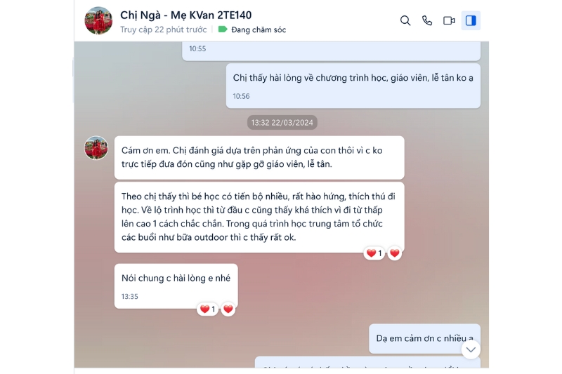 Khóa học dành cho kids 26 chuong trinh hoc tieng anh cho tre em feedback 06